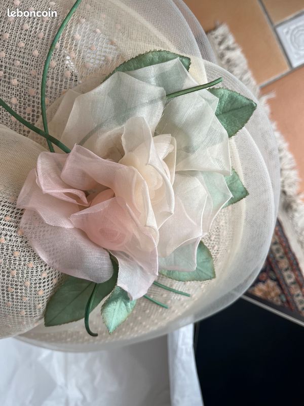 Chapeau beige mariage FRANCK & FILS (image 6)