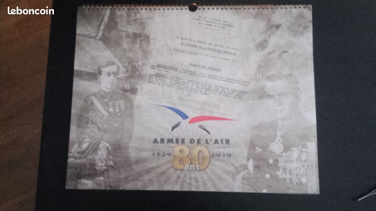 Calendrier 2014 collector de l'armée de l'air (image 1)