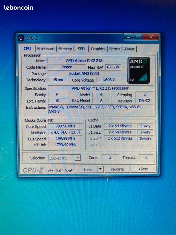 PC moyen tour PACKARD BELL 2x 2,8Ghz en Dual Boot : Linux / XP