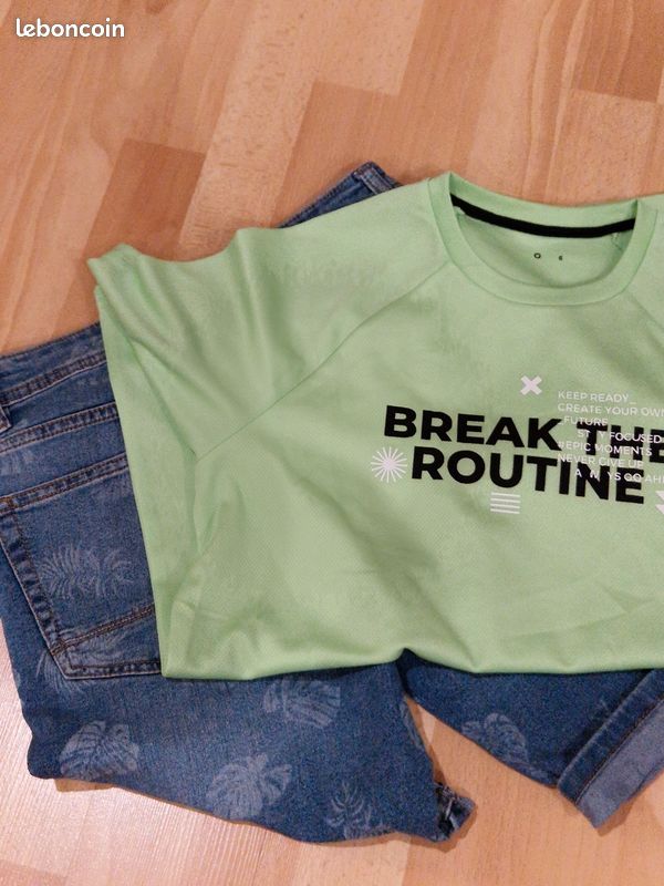 Lot short et tee shirt 12 ans (image 8)