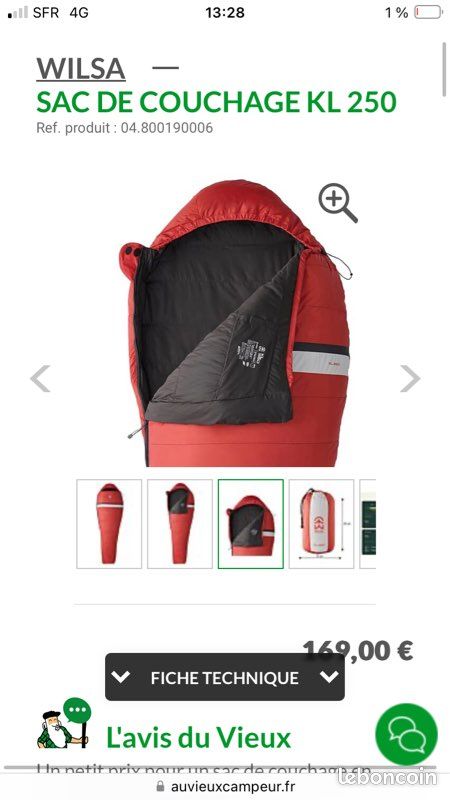 Couchage Wilsa Sac De Couchage Kl 250 Sac De Couchage Kl 250 Light