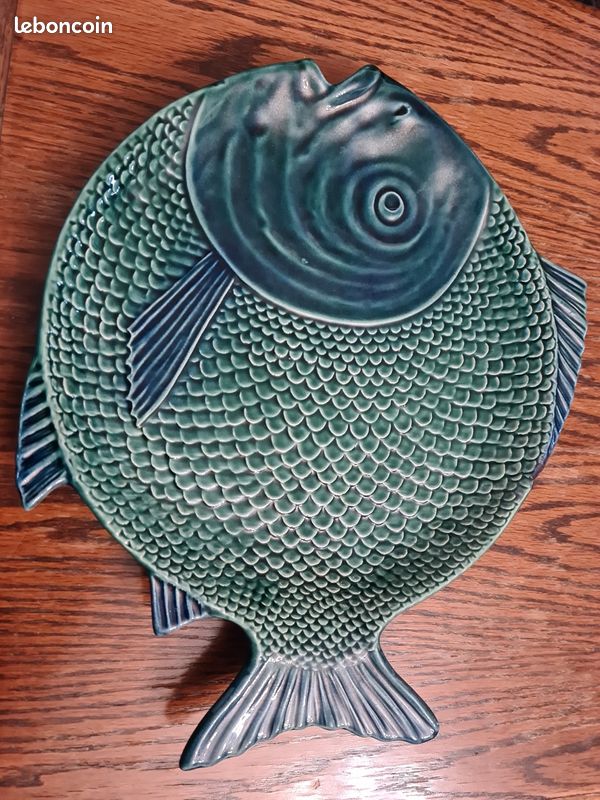 Superbe plat à poisson de style vallauris (image 1)