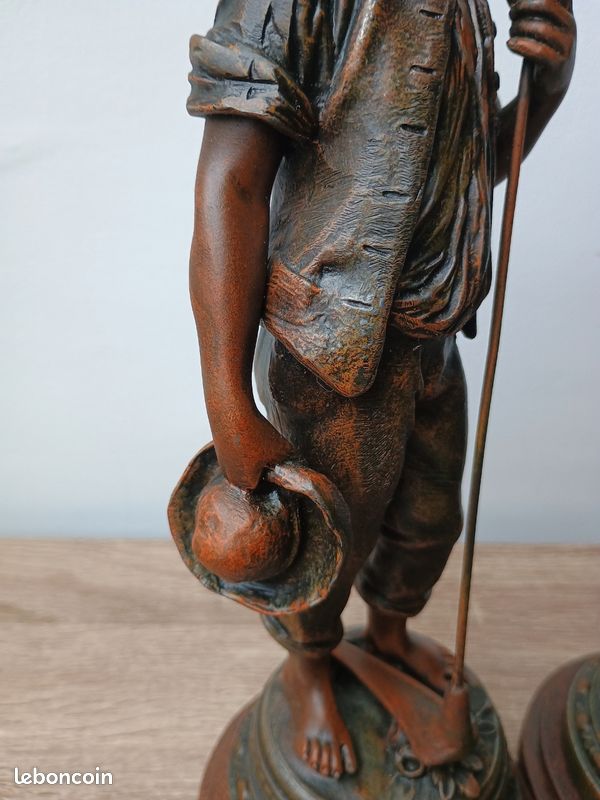 Sculptures en régule l'angélus d'après Adrien Gaudez (image 16)