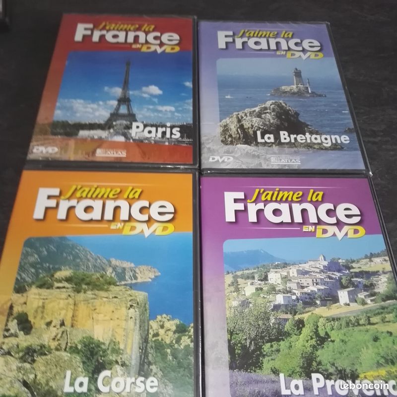 Lot de 4 DVD neuf J'aime la France (image 1)