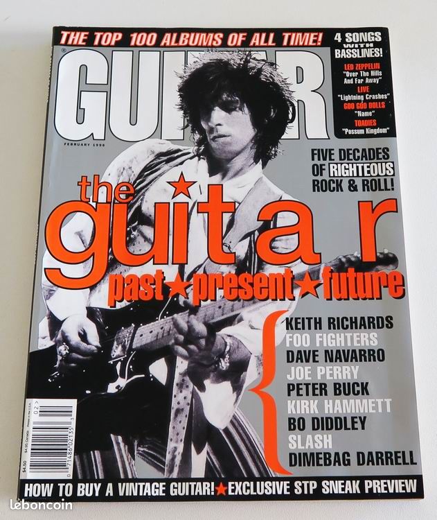 Guitar KEITH RICHARDS (Rolling Stones) 02/1996 (image 1)
