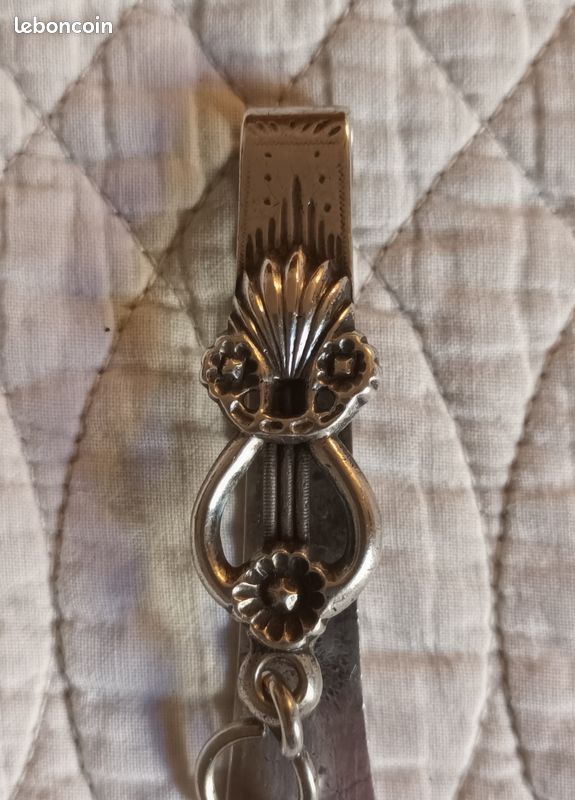 Crochets De Châtelaine à Ciseaux Anciens - Argent Poinçon Minerve - Vintage - Occasion