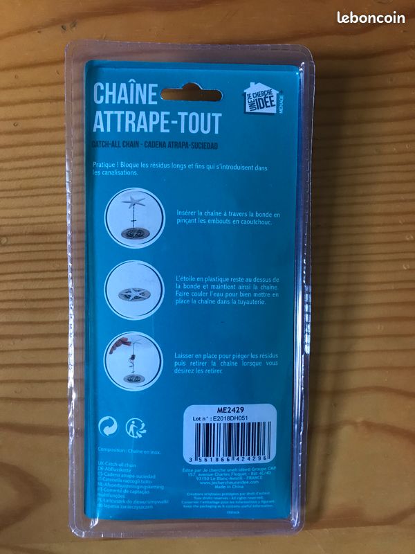 Chaîne Attrape-Tout Entretien Canalisations Neuve-mym (image 2)