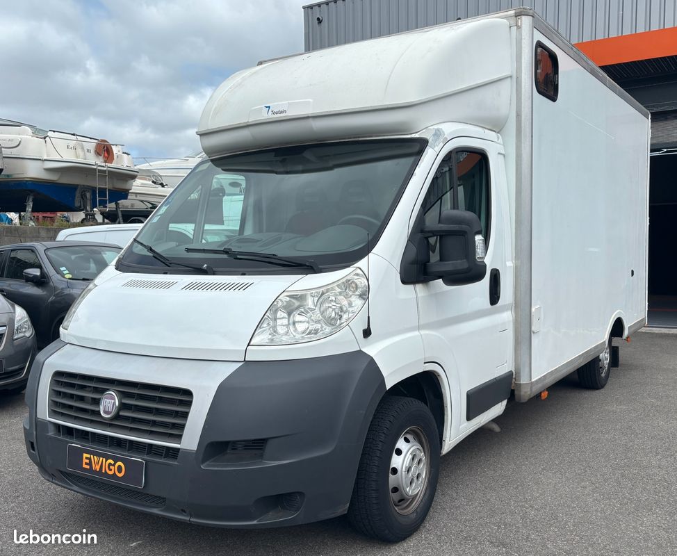 FIAT DUCATO VU Camion de Marché - FOURGON MAXI 2.3 120 XLH2 20m³ - DISTRIBUTION FAIT - STORE & RIDEAU - CLIM (image 9)