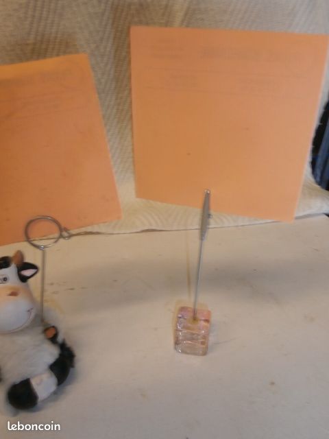 2 Portes photos en forme de cube transparent et une vache (image 12)
