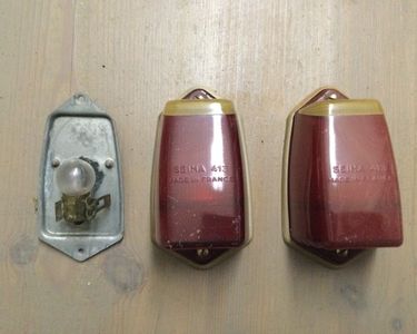 Feu Arrière Blanc Cabochon SEIMA Pour CITROËN 2CV, AZU, Type H, HY, U23, T23 - Neuf D'origine