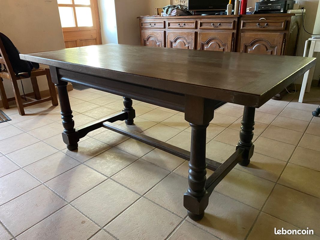 Table de ferme bois massif (image 1)