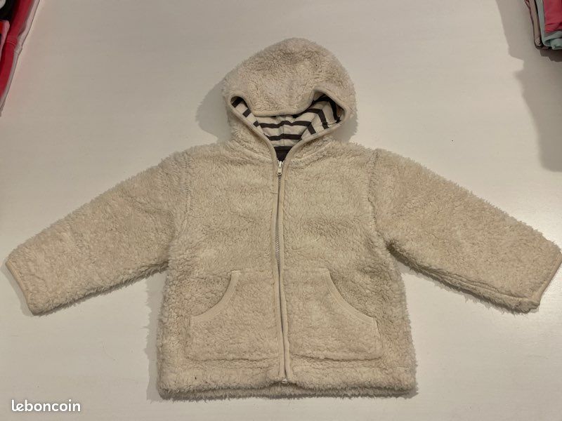 12F80 pull doublé veste moussaillon 12 mois Violka (image 1)
