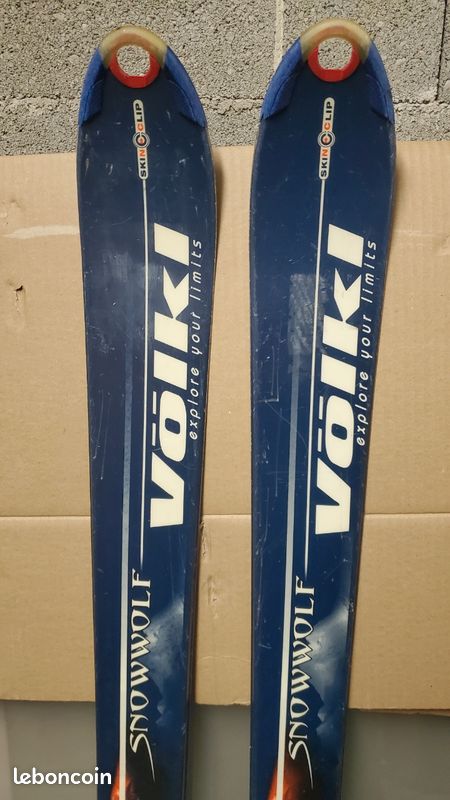 Ski Alpin Volkl Occasion - 163 Cm - Avec Fixations - Piste Loisir - Unisexe