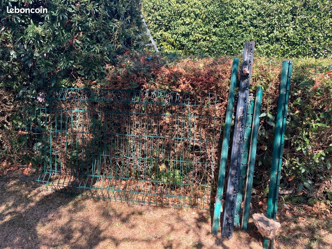 3 Grilles rigides gris anthracite Longueur 2 m Hauteur 1m23 (image 2)