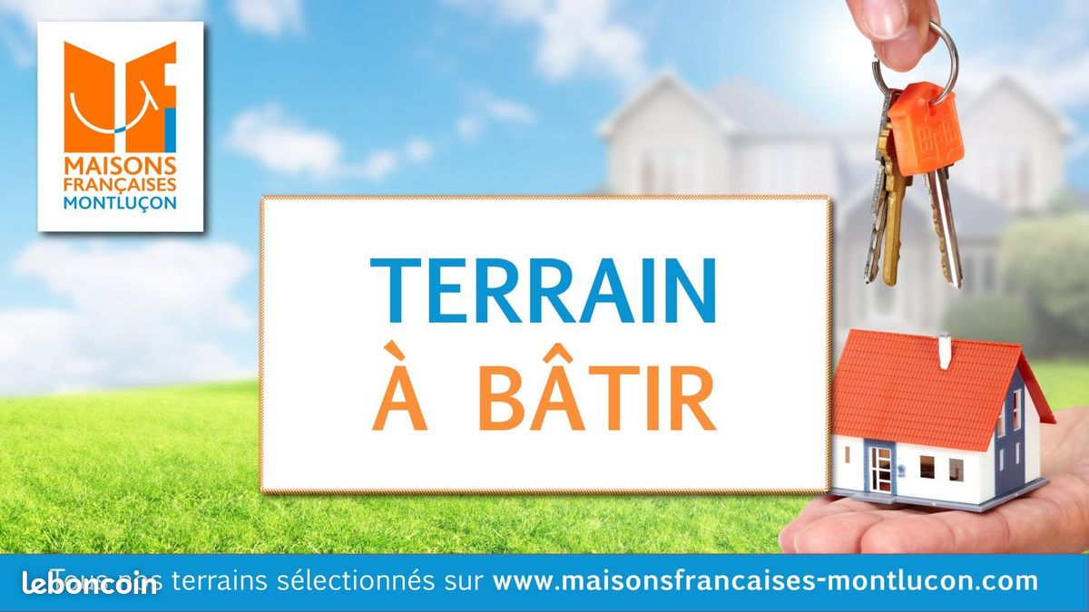 Terrain à bâtir de 494 m² à YZEURE (03) · 35 568 €