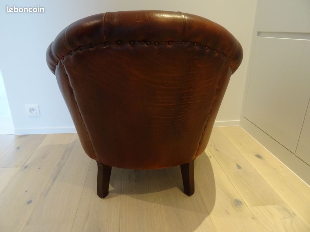 Fauteuil - club anglais en cuir (image 3)