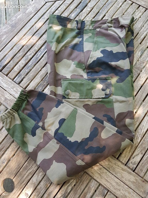 #800# NEUF treillis complet haut + bas F2 tta Armée taille M (image 4)