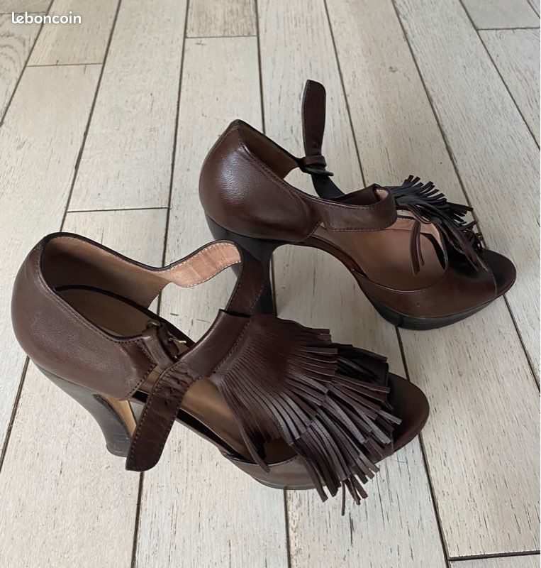 Talons en cuir Pura Lopez (image 1)