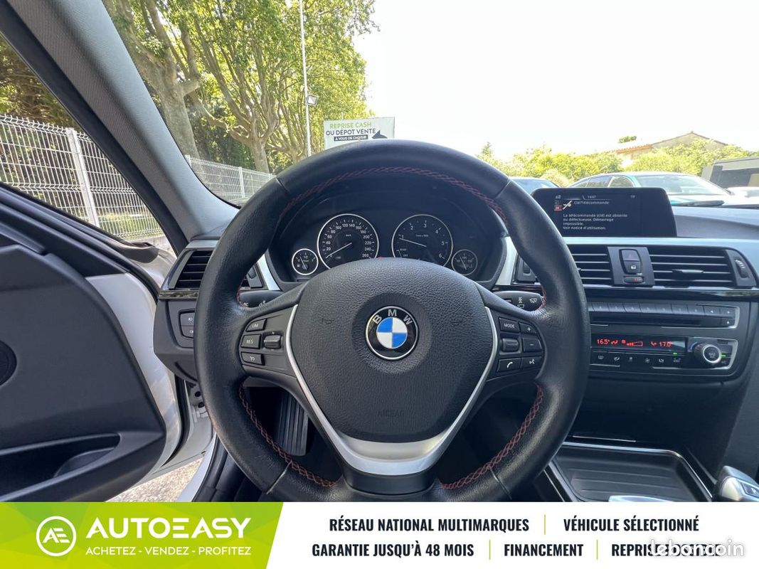 BMW Série 3 F30 318d 143 BVA Sport / GPS / Radars AR / Entretien à Jour (image 9)
