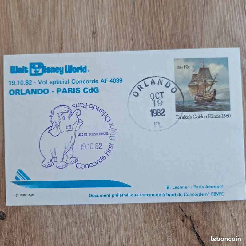Vol Concorde spécial Paris/ New-York Orlando octobre 1982 (image 5)
