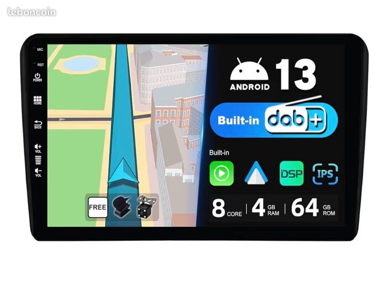 Autoradio Android Audi A3/S3/RS3 2003-2013 (image 1)