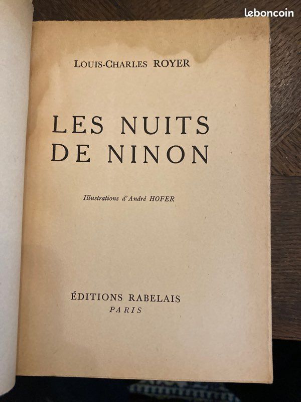 Les nuits de Ninon de Louis-Charles Royer 1963 (image 3)