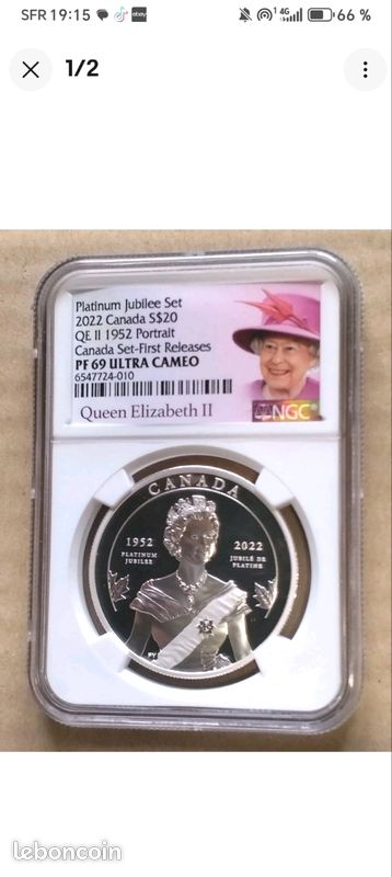 Once argent gradé ms70 (image 3)
