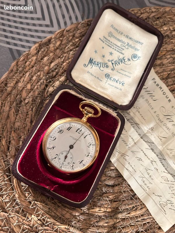 Montre à gousset or massif ancienne mais neuve pour