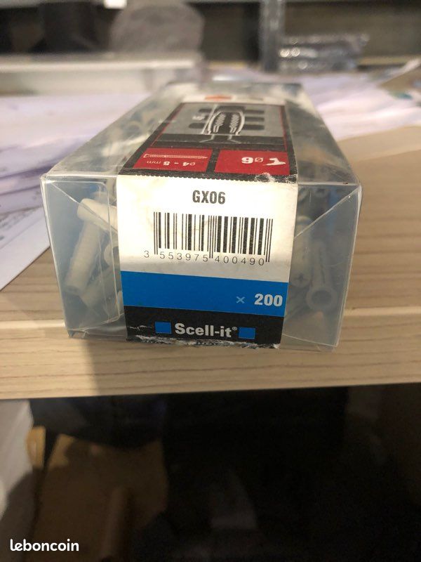 Boîte de 200 chevilles universelles Scell-it GX06 Ø 6mm - Neuf (image 1)