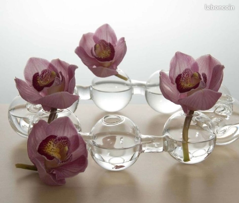 Couronnes farandole de 9 soliflores en verre (image 3)