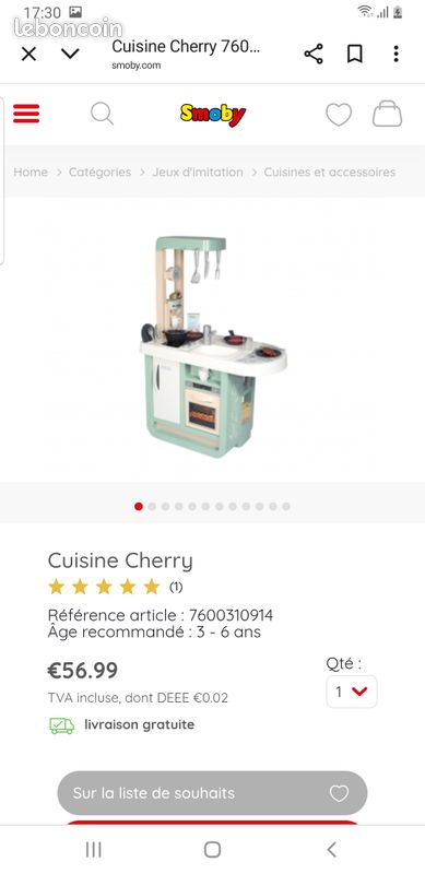 Cuisinière Smoby + accessoires (image 6)