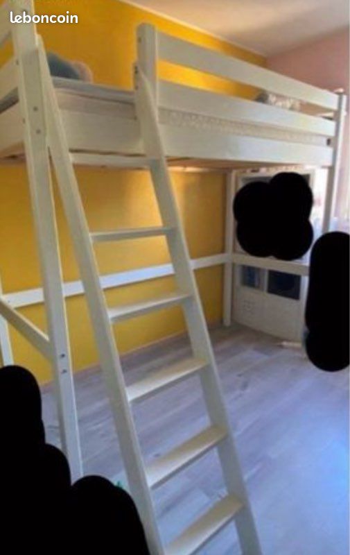 Lit en hauteur blanc (image 2)