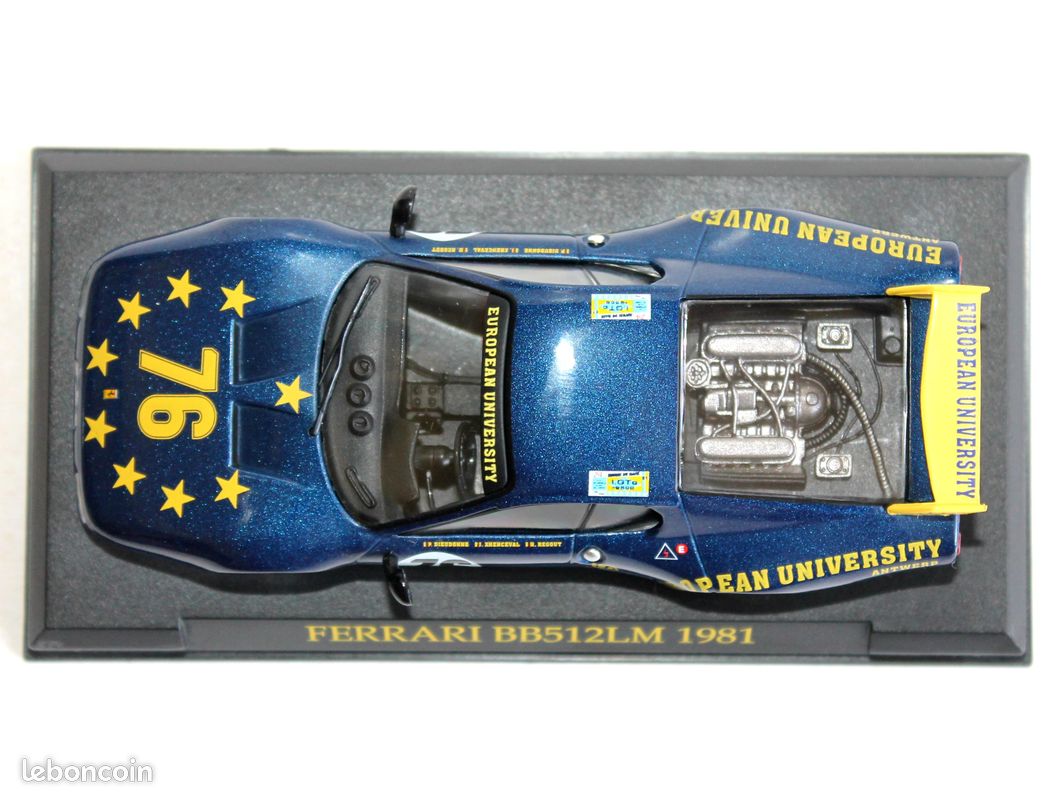 Ferrari bb512lm 1981 pozzi 76 miniature auto 1/43 voiture course racing 24h du mans (image 5)