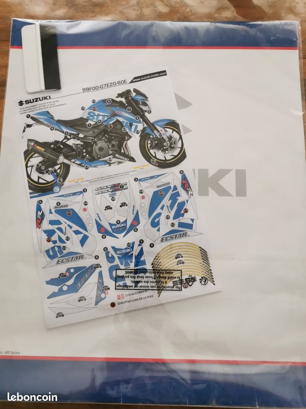 Kit déco stickers RARE Suzuki Gsx-750 MotoGP réplica Ecstar (image 2)