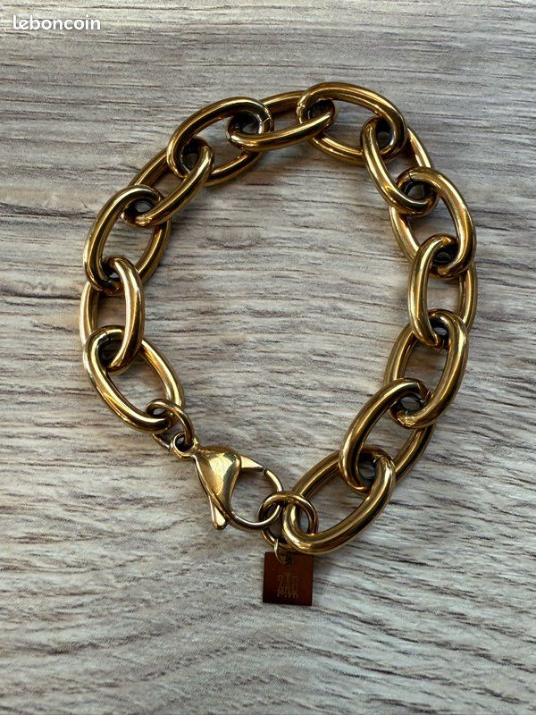 Bracelet Zag Bijoux acier doré Montres Bijoux