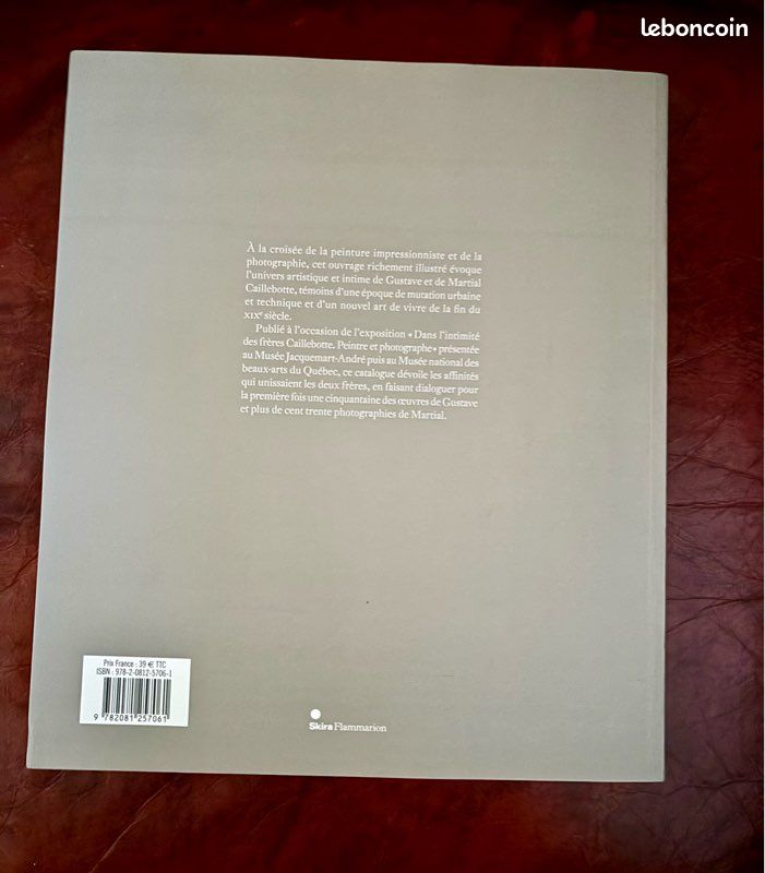 Catalogue d’art Caillebotte – Dans l’intimité des frères Caillebotte – Peintre et Photographe (image 2)