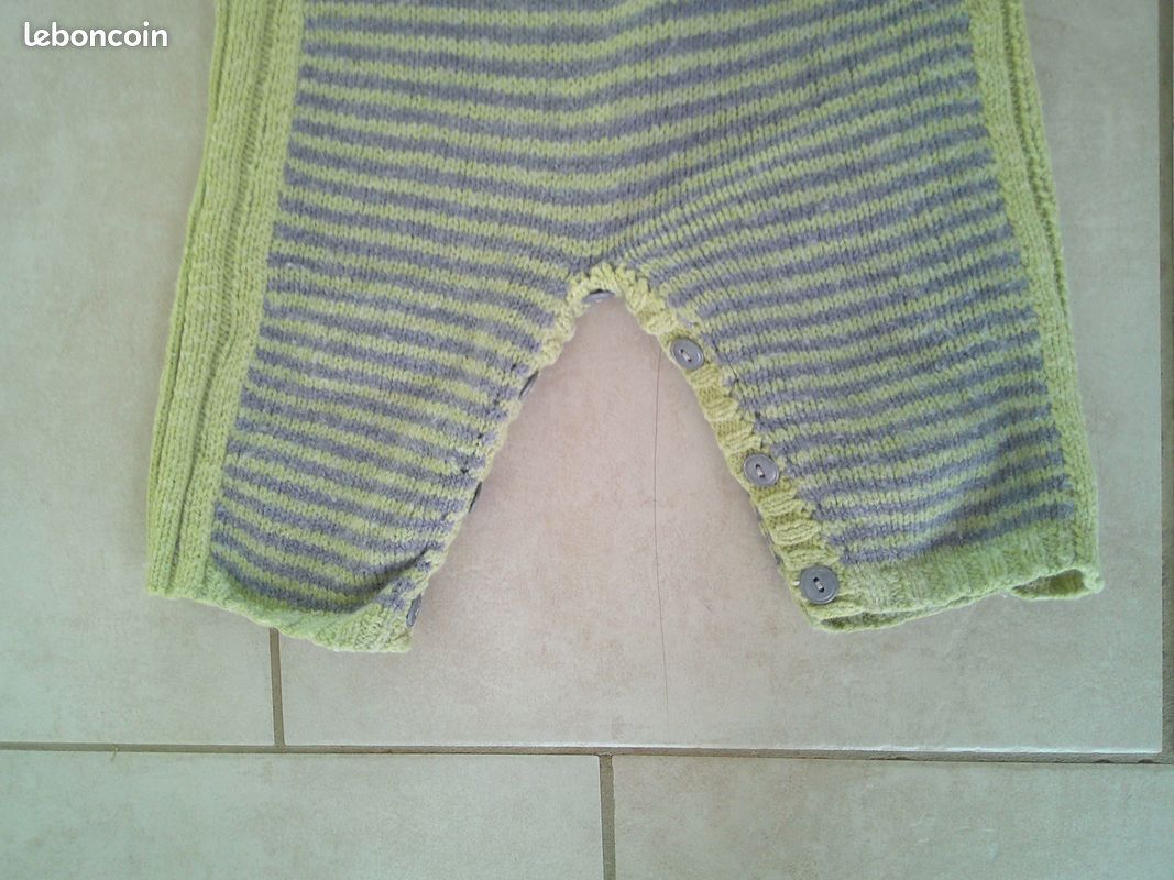 Combinaison bébé en laine (image 3)