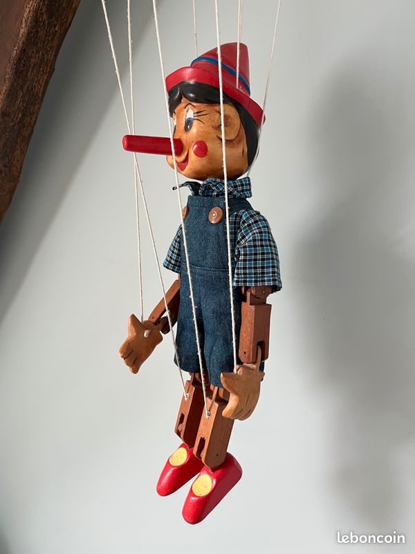Ancien jouet marionnette Monsieur TURNIP navet célèbre boîte d'origine