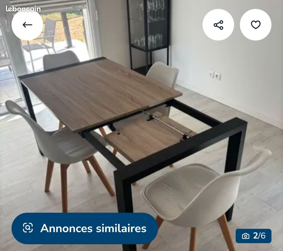 Table extensible camden but (image 1)