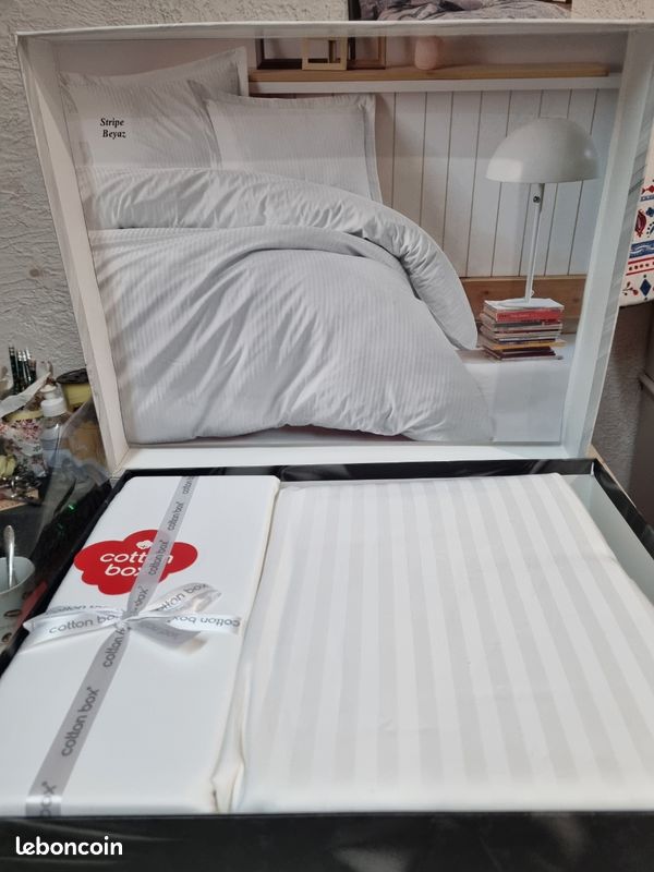 Coffret parure housse de couette satin de coton (image 4)