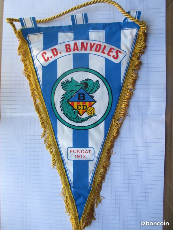 Fanion FC Villefranche Beaujolais Football, Vintage Collection, Wimpel