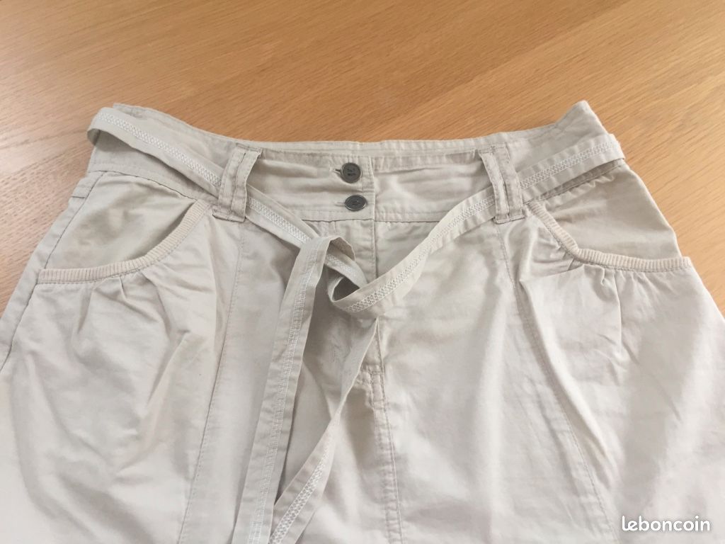 Jupe évasée beige - Kiabi - Taille 38 (image 2)