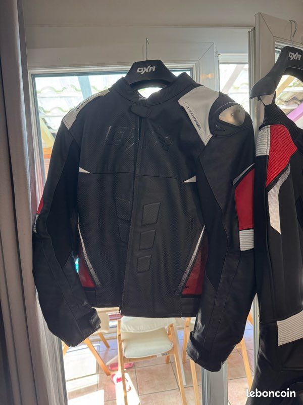 Veste moto cuir (image 1)