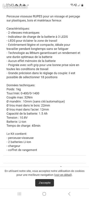 Visseuse perceuse sans fil (image 3)