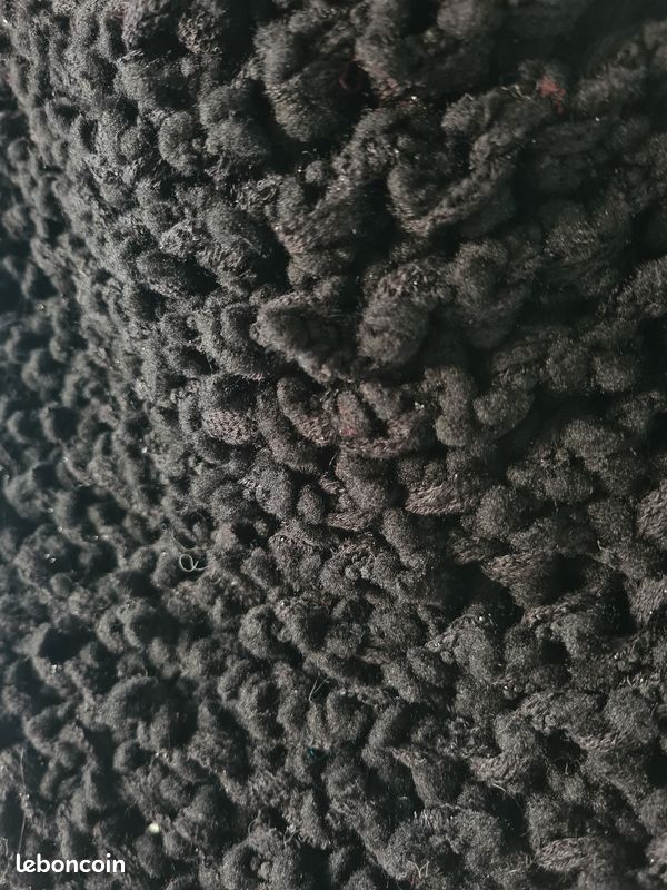 Cape en tricot bouclette poncho vintage (image 4)