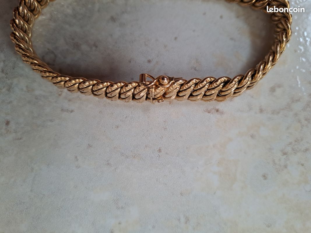 Bracelet en plaque or (image 4)