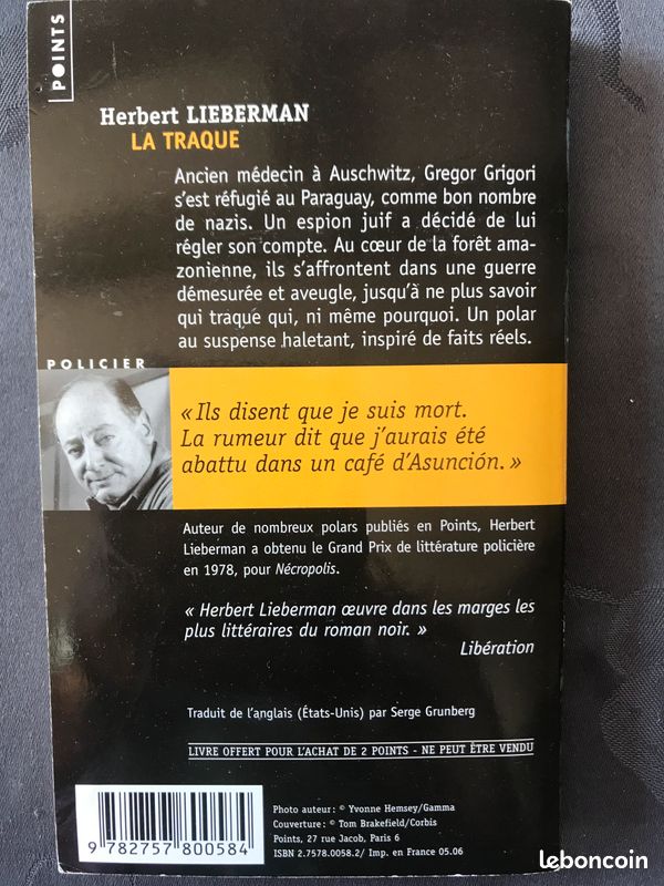 Lieberman Herbert La traque (image 2)