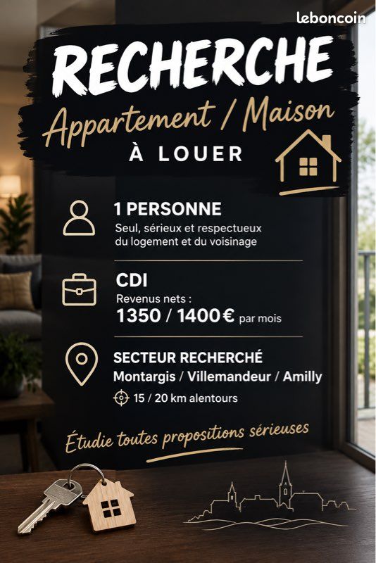 Appartement 1 pièce 30 m² · à Pannes · 30 m² · 350 €/mois