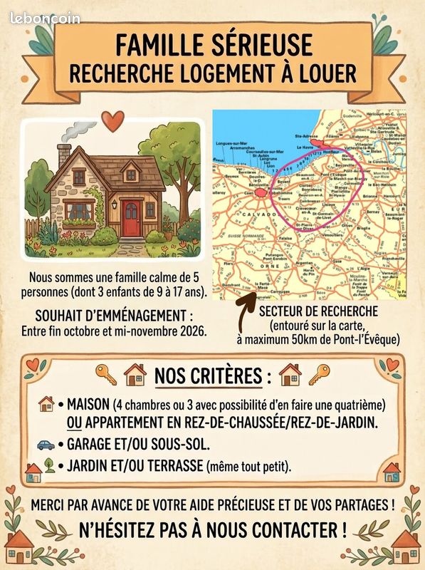 Maison 4 pièces 100 m² · à Pont-l'Évêque · 100 m² · 900 €/mois