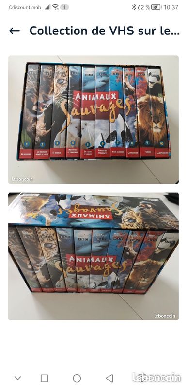 Collections de VHS sur la pêche, les animaux et histoires de France (image 3)
